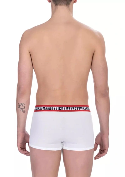 Shop Bikkembergs White Cotton Men's Underwear