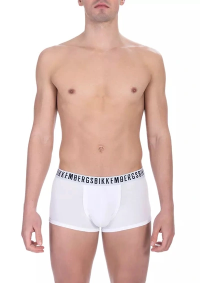 Shop Bikkembergs White Cotton Men's Underwear