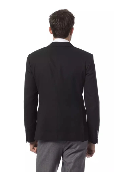 Shop Billionaire Italian Couture Elegant Black Wool Men's Jacket