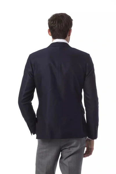 Shop Billionaire Italian Couture Elegant Blue Wool Jacket For Men's Men