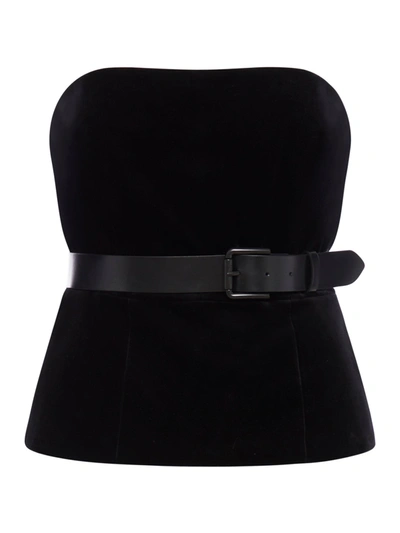 Max Mara Giubba Top In Black