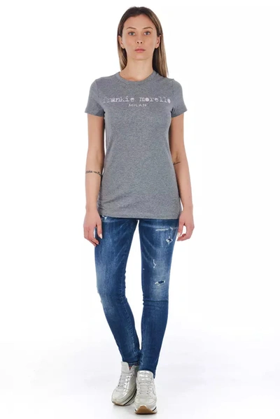 Shop Frankie Morello Chic Worn Wash Skinny Denim Women's Jeans In Blue