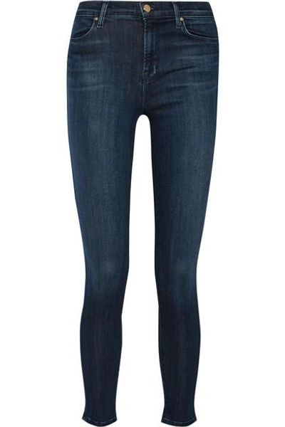 Shop J Brand Maria High-rise Skinny Jeans In Blue