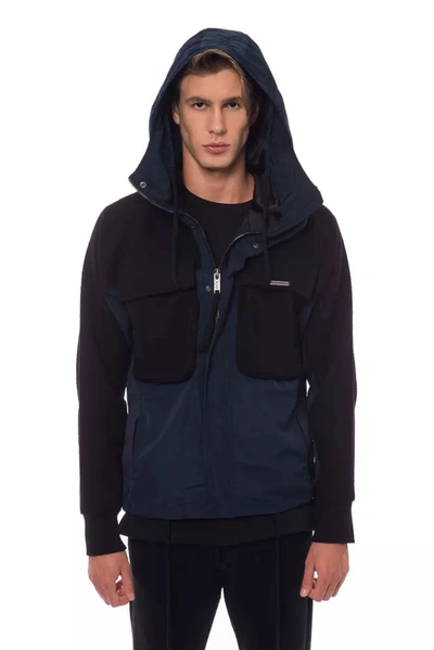 Shop Nicolo Tonetto Elegant Wool Blend Hooded Men's Jacket In Black
