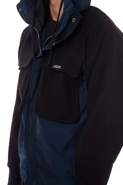 Shop Nicolo Tonetto Elegant Wool Blend Hooded Men's Jacket In Black