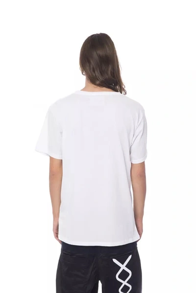 Shop Nicolo Tonetto Chic Round Neck Short Sleeve Printed Men's Tee In White