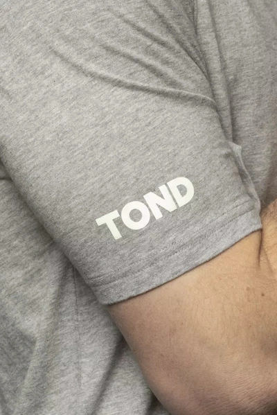 Shop Tond Gray Cotton Men's T-shirt