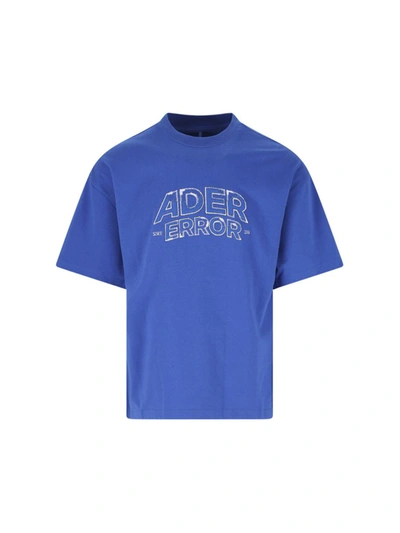 Shop Ader Error T-shirts And Polos In Blue