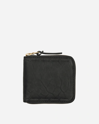 Shop Visvim Leather Bi-fold Wallet In Black