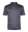 GIORGIO ARMANI Herringbone Polo Shirt