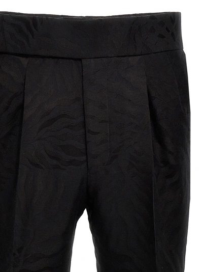 Shop Bally Jacquard Pants Black