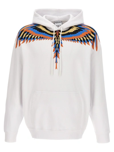 Shop Marcelo Burlon County Of Milan Optical Wings Sweatshirt White