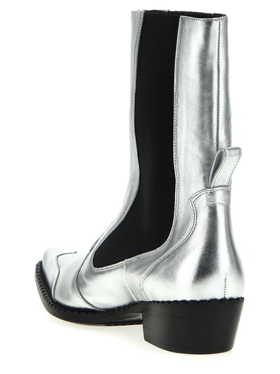 Shop By Far Otis Boots, Ankle Boots Silver