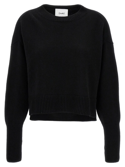 Shop Nude Over Crop Sweater Sweater, Cardigans Black