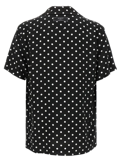 Shop Balmain Polka Dot Shirt Shirt, Blouse White/black