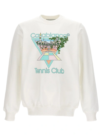 Shop Casablanca Tennis Club Icon Sweatshirt Multicolor