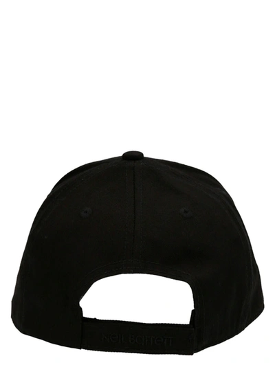 Shop Neil Barrett Thunderbolt Hats White/black