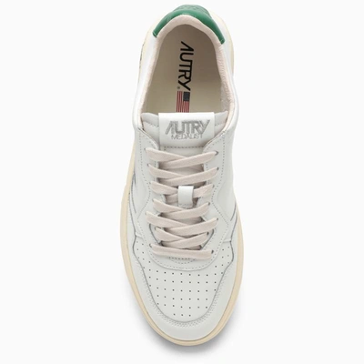 Shop Autry Low Medalist White/green Trainer