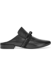 3.1 PHILLIP LIM / フィリップ リム Louie suede-trimmed leather slippers