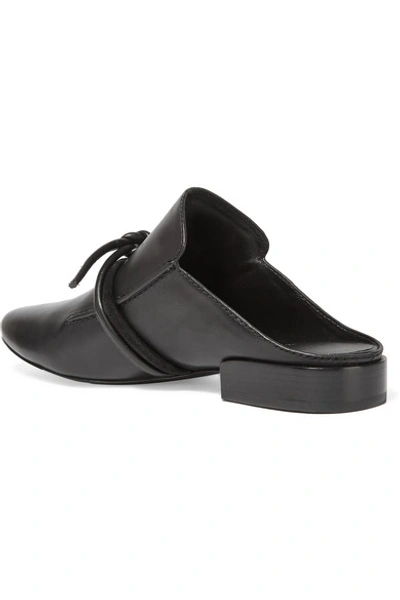 Shop 3.1 Phillip Lim / フィリップ リム Louie Suede-trimmed Leather Slippers