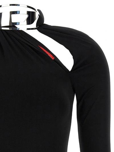 Shop Diesel 't-safy' Bodysuit In Black