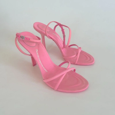 Pre-owned Alexander Wang Pink Strappy Sandals, 39