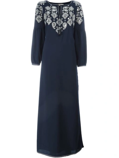 Shop Tory Burch 'lisette' Embellished Kaftan Dress