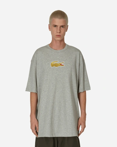 Shop Comme Des Garçons Shirt Lacoste Oversized T-shirt In Grey