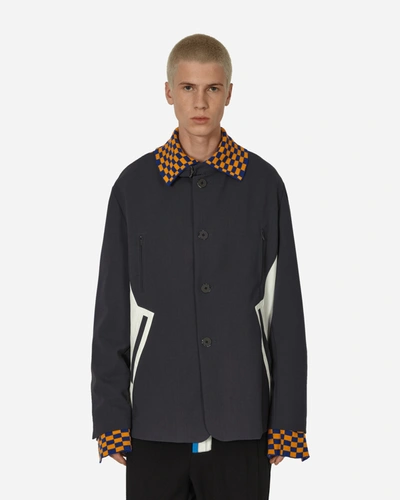 Shop Kiko Kostadinov Sorelle Jacket Graphite In Orange