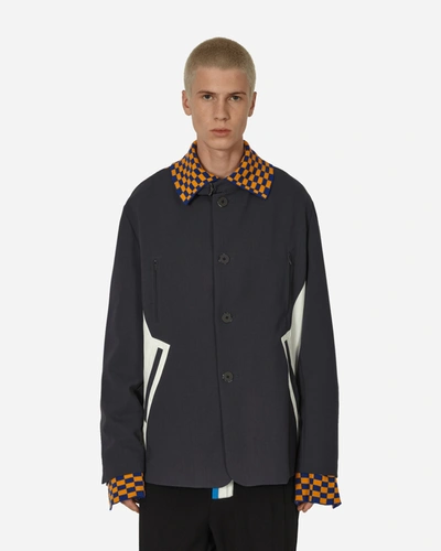 Kiko Kostadinov Sorelle Jacket Graphite In Orange