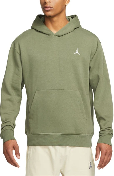 Shop Jordan Essentials Pullover Hoodie In Sky J Lt Olive/ White