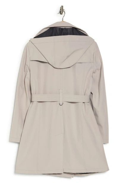 Soft Shell Trench Coat In Oyster