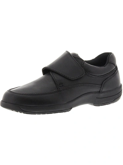 Shop Walkabout Quick Grip Mens Leather Slip On Walking Shoes In Black