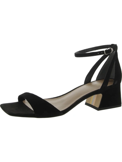 Sam Edelman Wilson Womens Buckle Square Toe Heels In Black