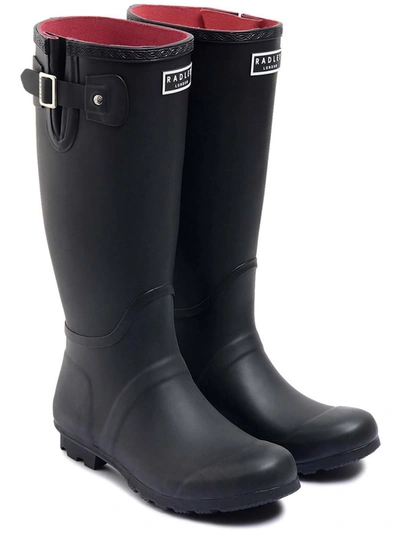 Shop Radley London Alba Womens Outdoor Tall Rain Boots In Black
