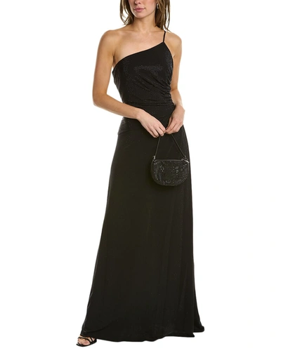 Shop Halston Giselle Gown In Black