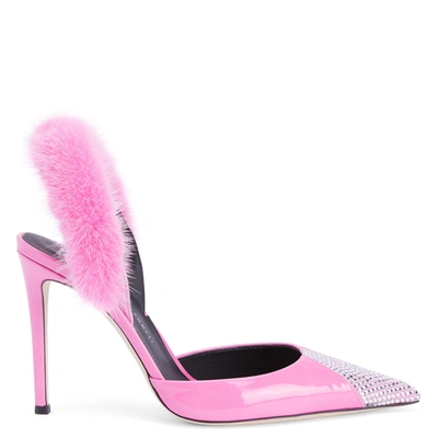 Shop Giuseppe Zanotti Henriette Strass In Pink