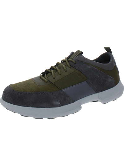 Geox Respira Traccia Mens Breathable Sneakers In Green | ModeSens
