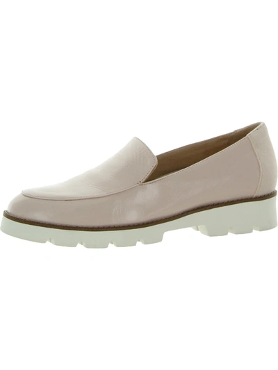 Shop Vionic Kensley Womens Patent Leather Slip On Loafers In Beige