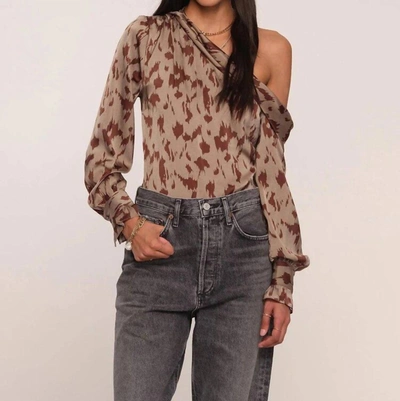 Shop Heartloom Cyprus Top In Taupe In Brown