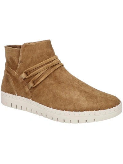 Shop Bella Vita Falynn Womens Suede Zip-up Casual And Fashion Sneakers In Brown