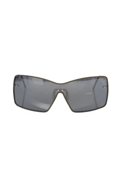 Shop Frankie Morello Metallic Fibre Women's Sunglasses In Black