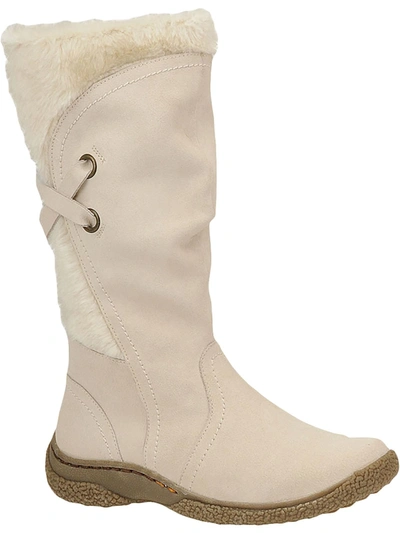 Shop Wanderlust Norway Womens Suede Winter Snow Boots In White
