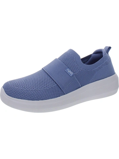 Shop Ryka Astrid Knit Womens Slip On Walking Athletic And Training Shoes In Blue