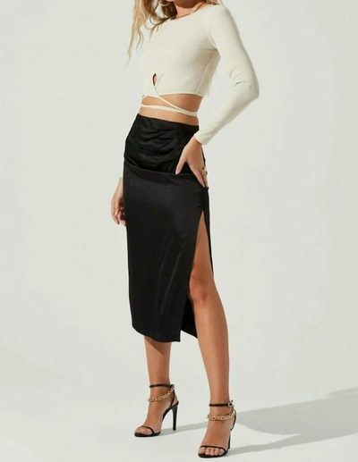 Shop Astr Perry Skirt In Black