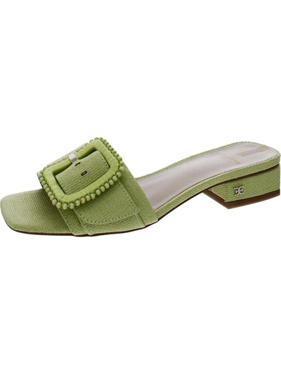 Shop Sam Edelman Deacon Womens Woven Beaded Slide Sandals In Green