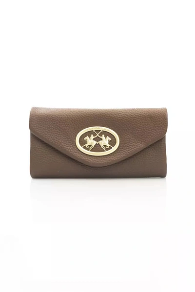 Shop La Martina Cow Leather Women's Wallet In Brown