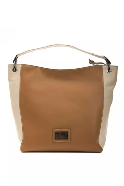 Shop Pompei Donatella Leather Shoulder Women's Bag In Brown
