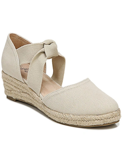 Shop Lifestride Kascade Womens Slip On Heels Wedge Sandals In Beige