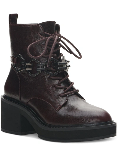 Shop Vince Camuto Keltana Womens Zipper Leather Combat & Lace-up Boots In Multi
